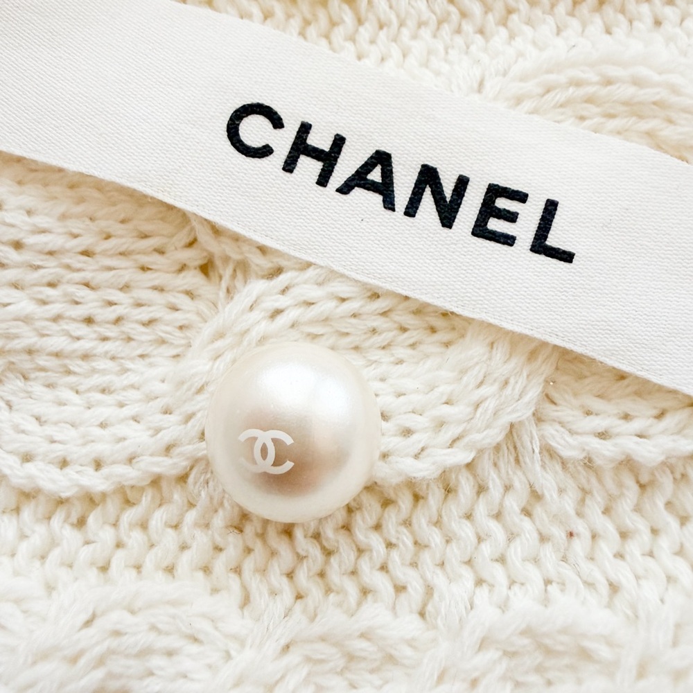 Vintage Chanel Faux Pearl CC Button Charm | 2010 Era | 3 g
